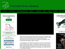 Tablet Screenshot of princetonshowjumping.com
